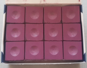 Billardkreide Silver Cup burgund 12er Pack